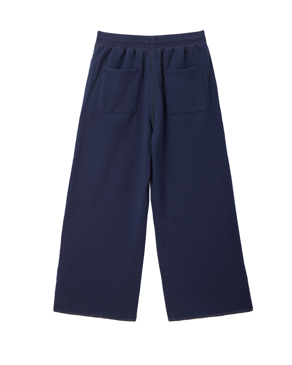 AZVA BLANKET STITCH SWEATPANTS