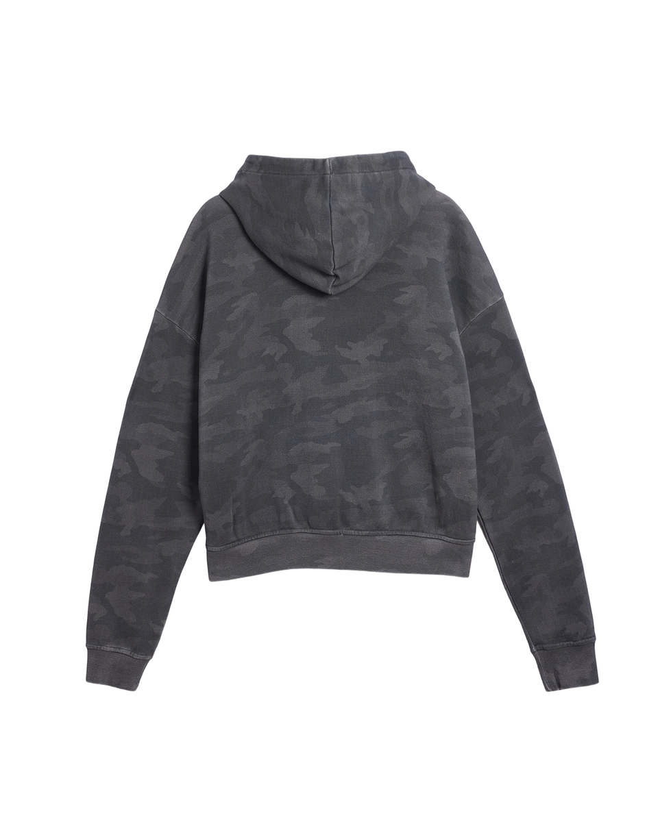 AZVA DARK CAMO ZIP UP HOODIE