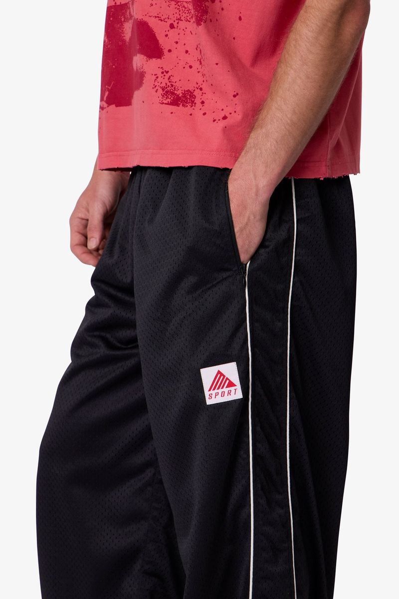 MNML Sport Mesh Track Pants - Black