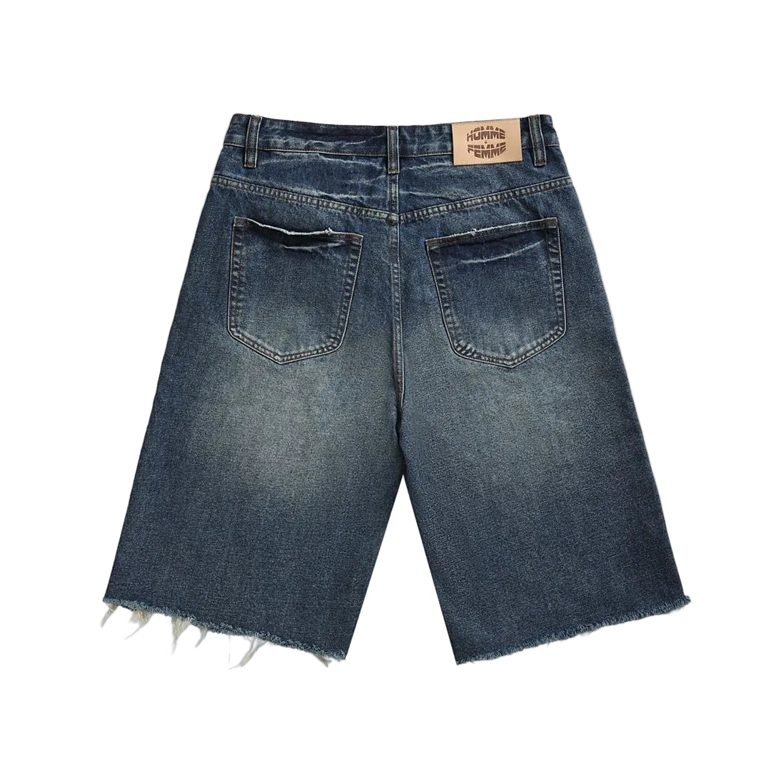 HOMME FEMME Maison Crest Denim Shorts