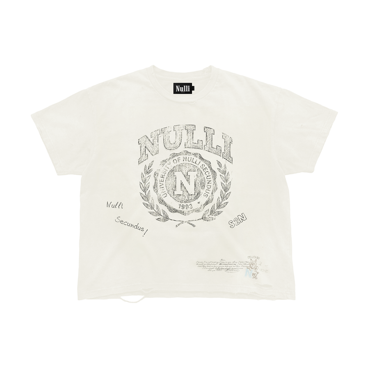 NULLI University Tee White