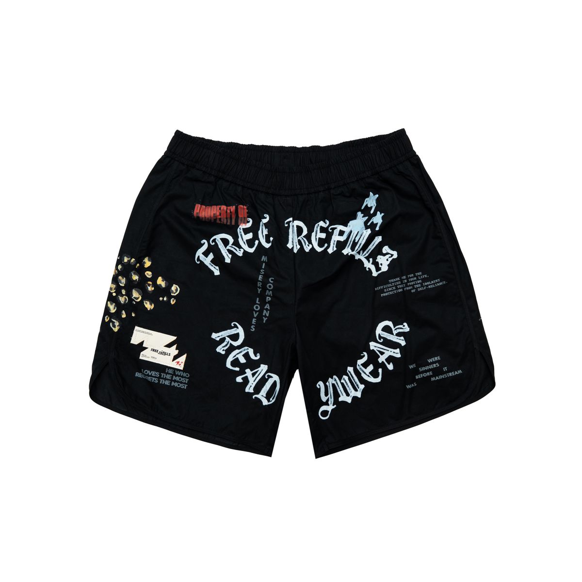 FREE REFILLS PROPERTY SHORTS ( BLACK )