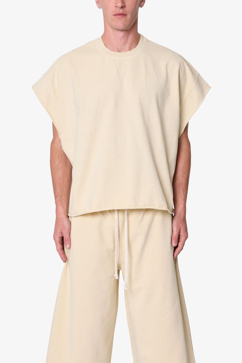 MNML Cut Off Tee - OFF WHITE
