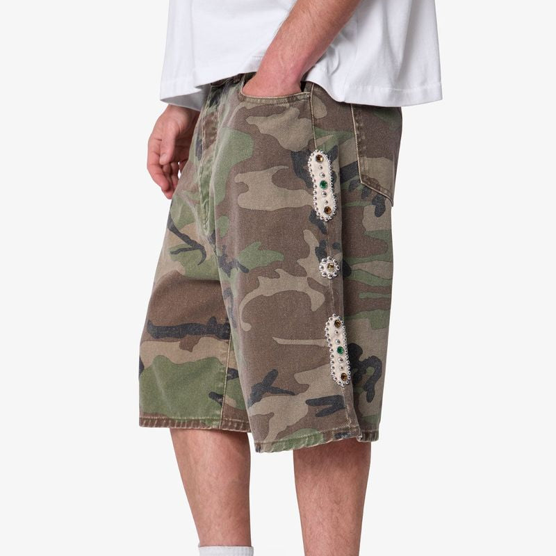 MNML Baggy Mojave Canvas Shorts - Camo