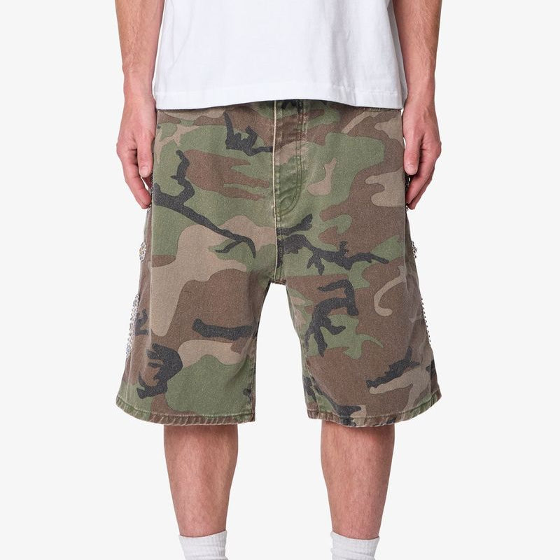 MNML Baggy Mojave Canvas Shorts - Camo