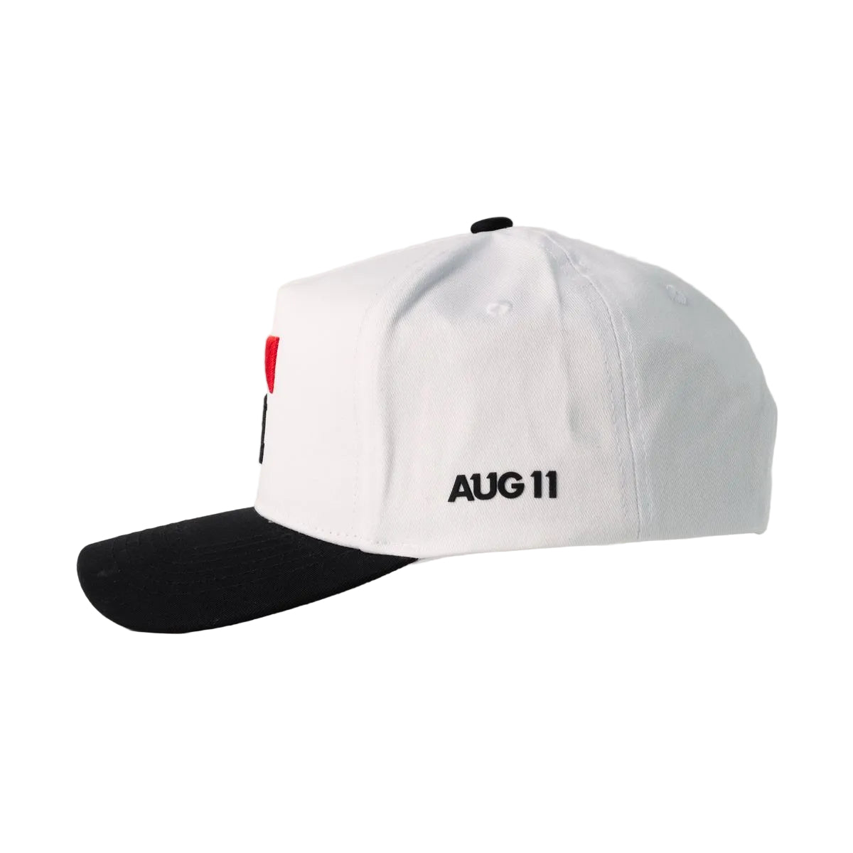 AUG11 Art Snapback White/Black
