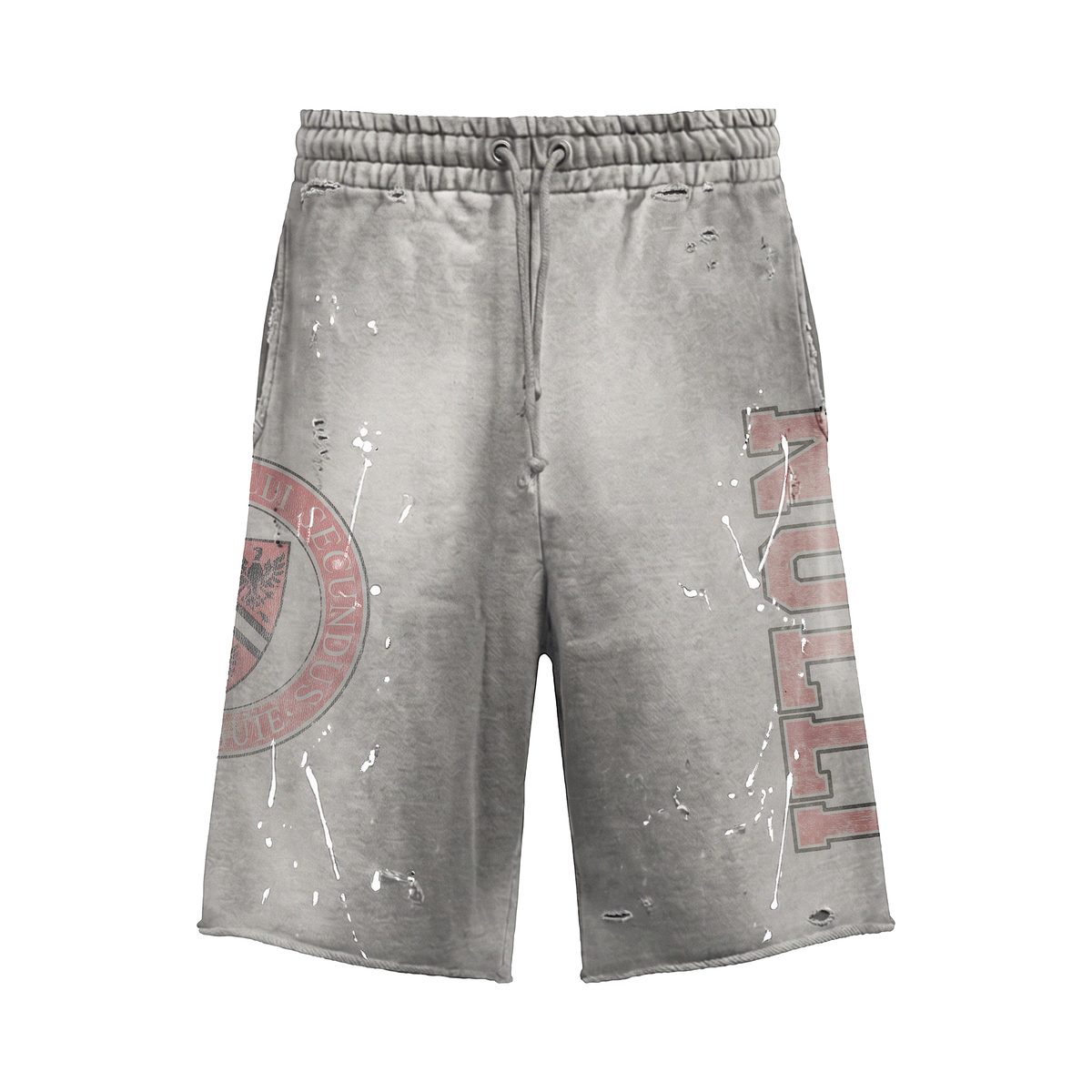 NULLI University Sweatshorts Grey/Red