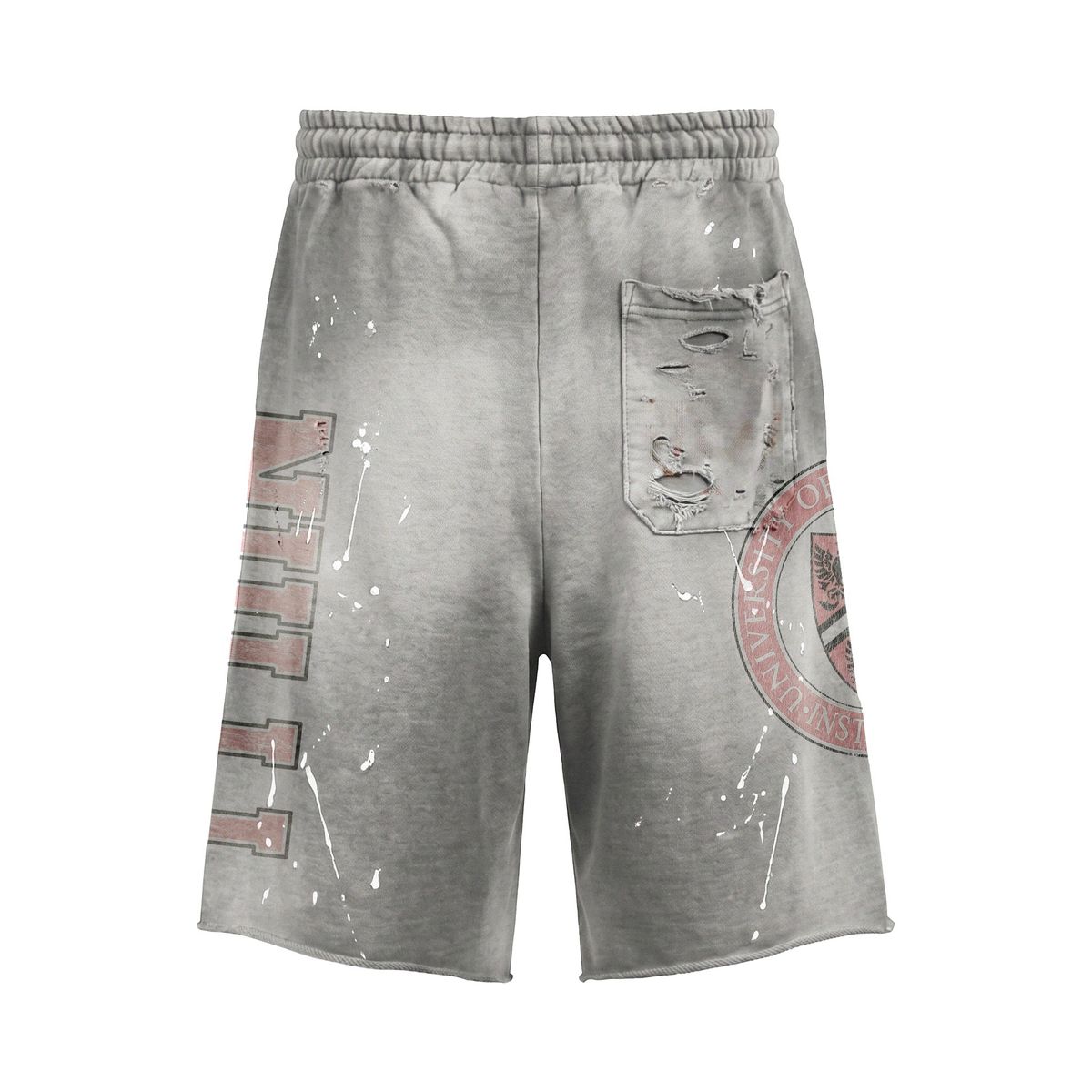 NULLI University Sweatshorts Grey/Red