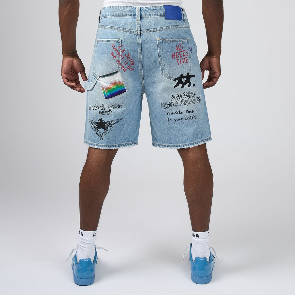 DUAA TELEPORT BLUE SHORT