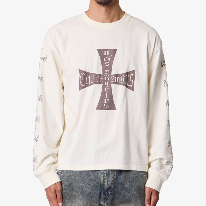 MNML Washed LA L/S Tee - Off White