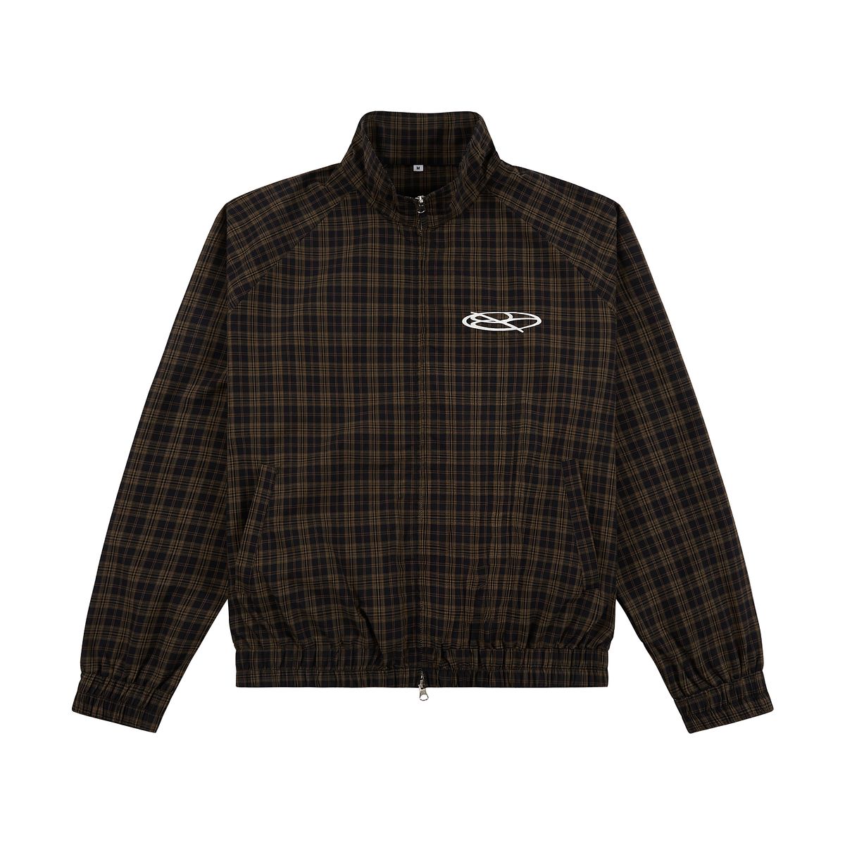 BOREDOM KILLS Lounge Plaid Track Jacket (black/brown)