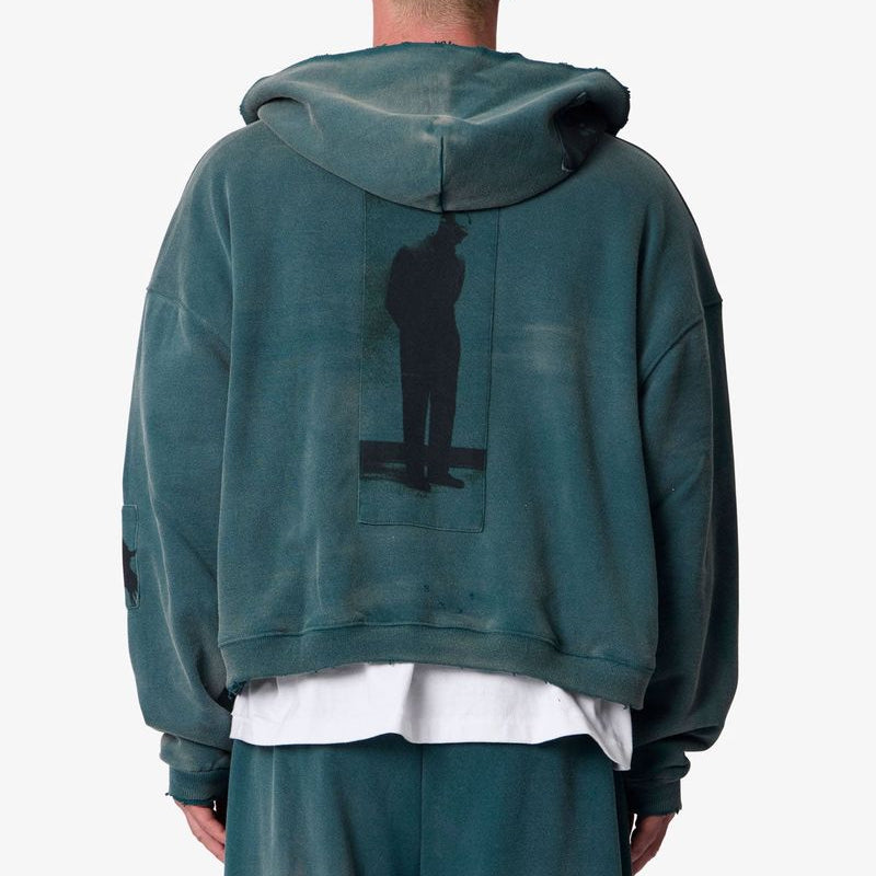 MNML Thermal Lined Terror Zip Up Hoodie - Green