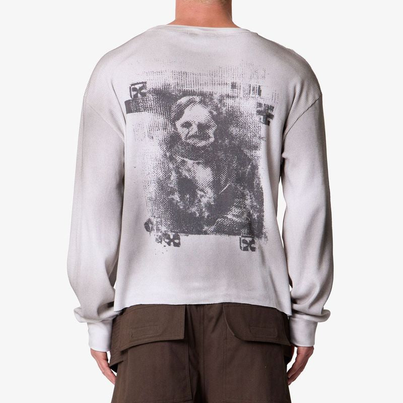 MNML Disobedience Thermal L/S Tee - White