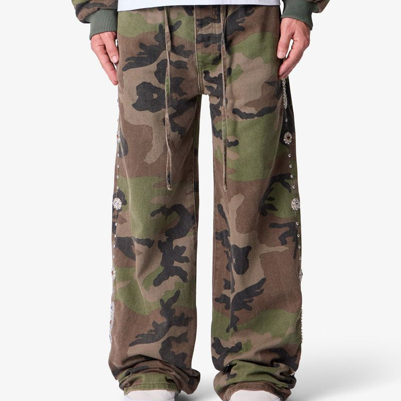 MNML Ultra Wide Mojave Twill Pants - Camo