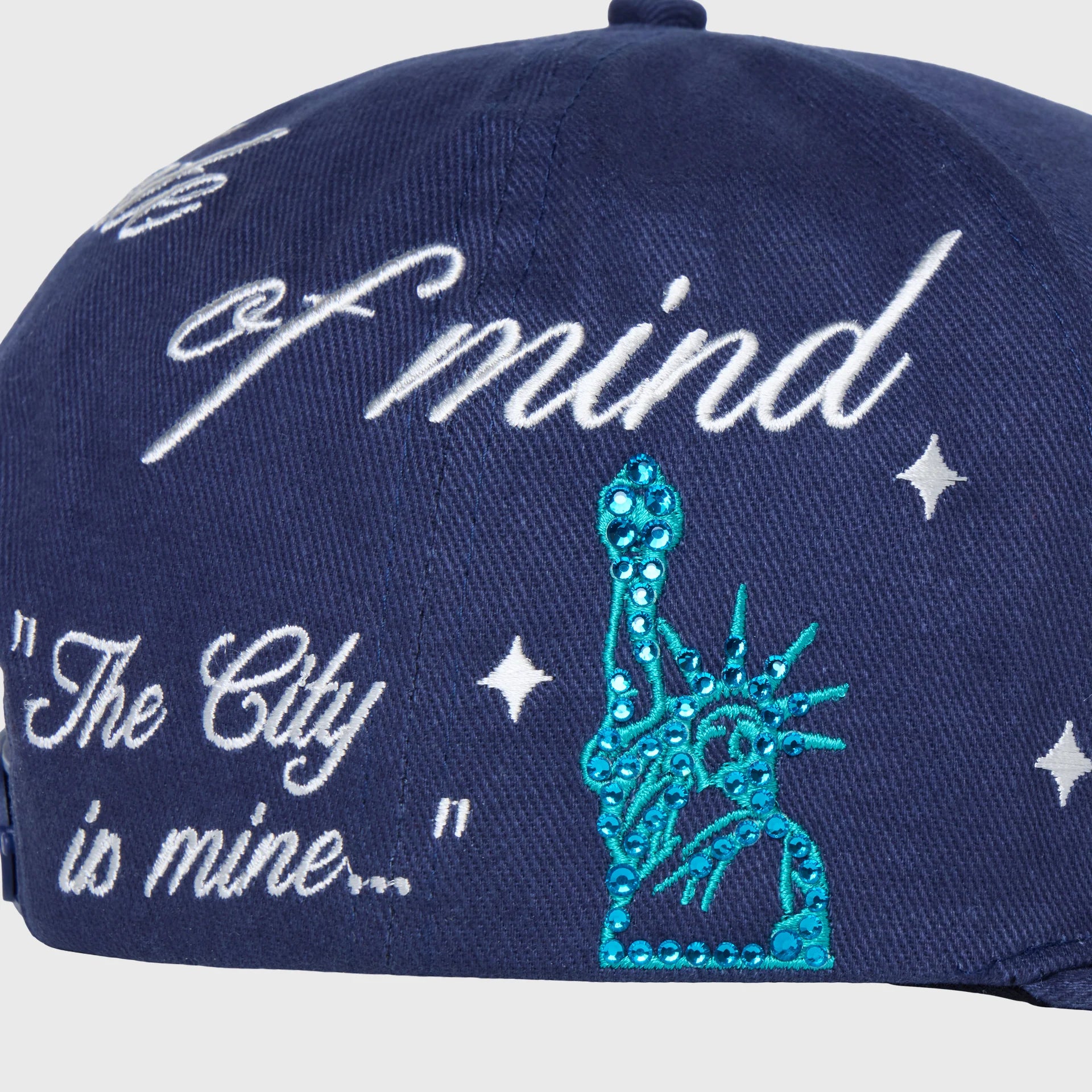 HOMME + FEMME NYC Gemstone Hat Navy