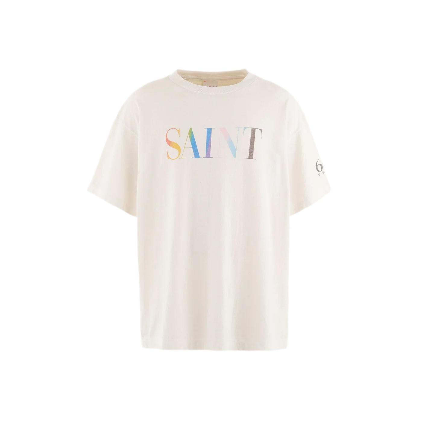 SAINT MXXXXXX RAINBOW SAINT SHORT SLEEVED T-SHIRT (WHITE)