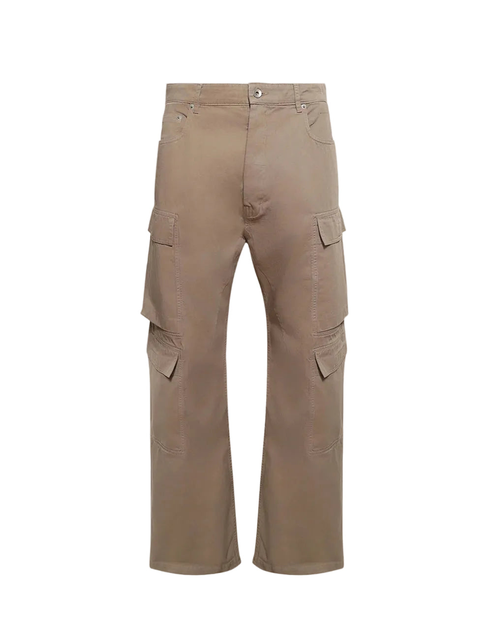 RICK OWENS DRKSHDW  Pantaloni Double Cargo Jeans Dirty Pearl