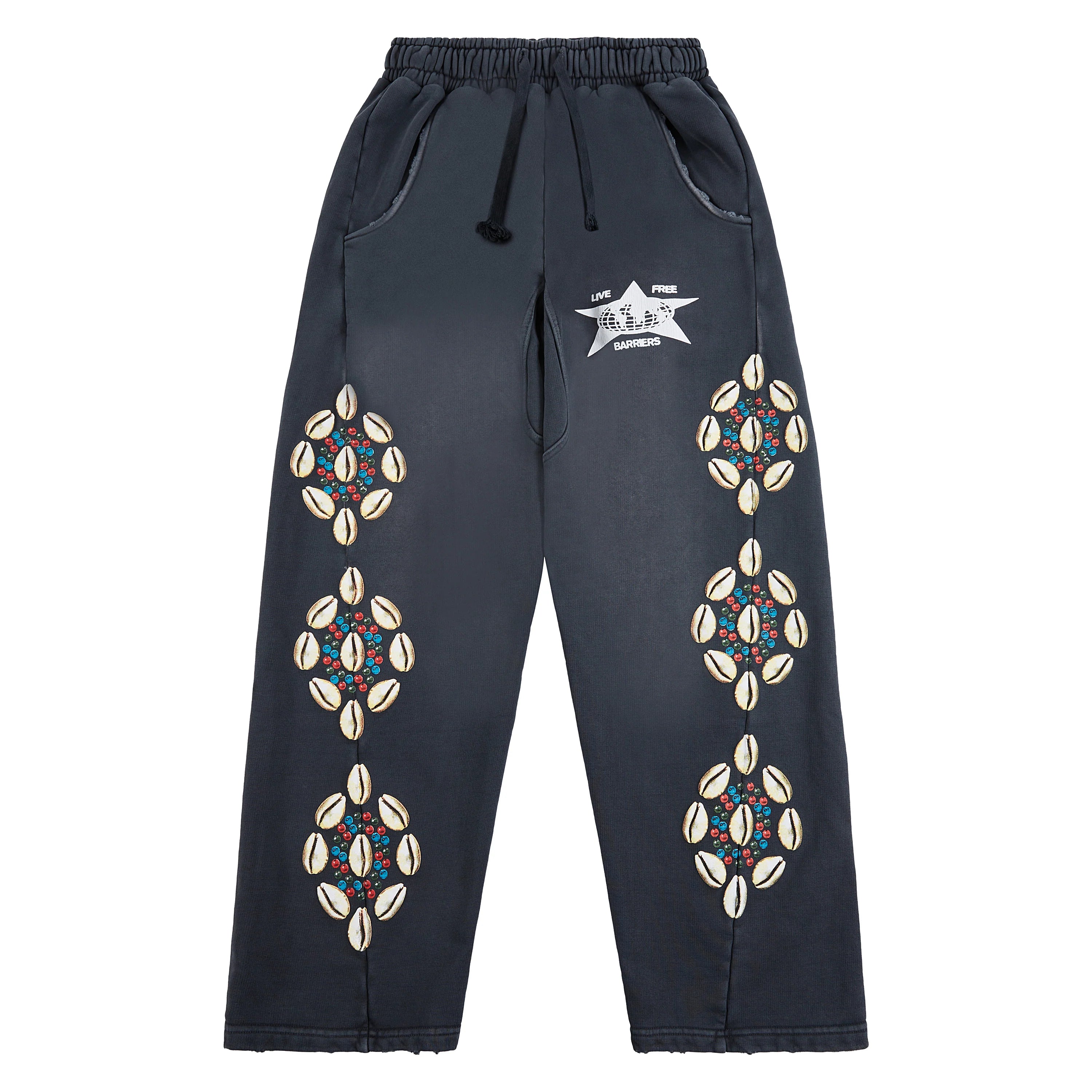 Barriers Cowrie Shell Sweatpants Black