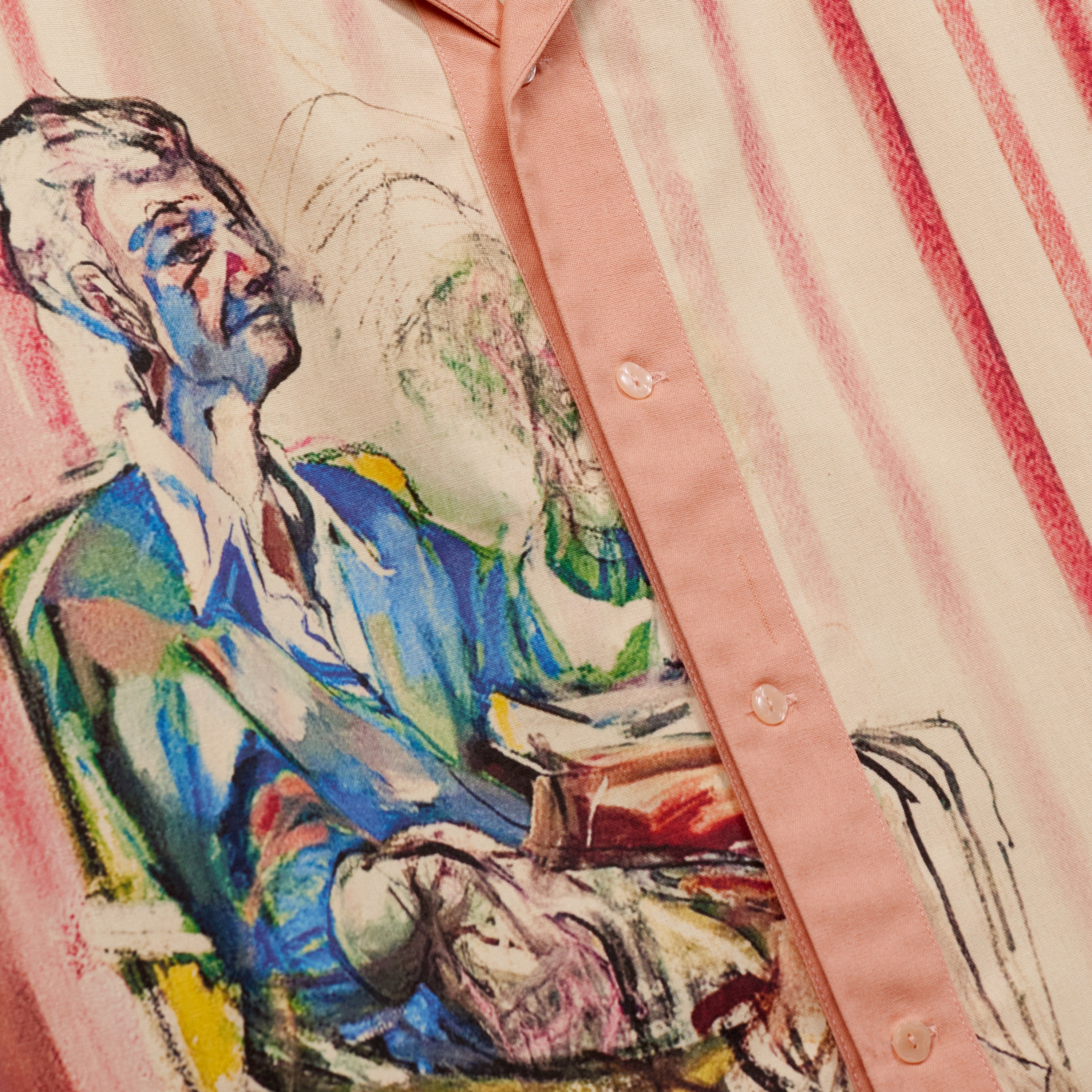 KID SUPER Technicolor Dreams Button Up Pink