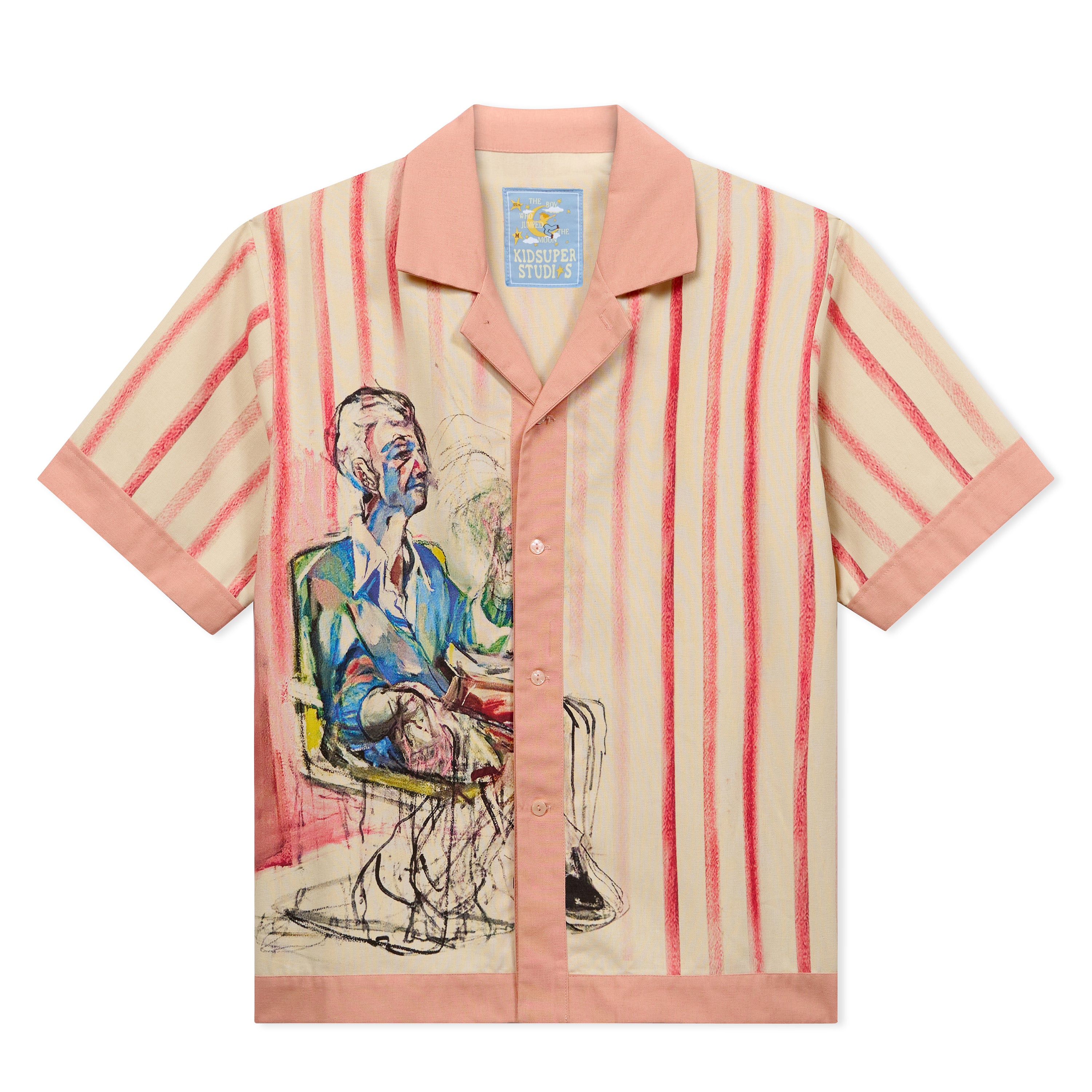 KID SUPER Technicolor Dreams Button Up Pink