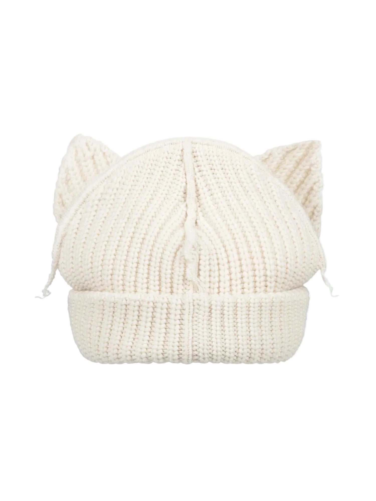 CHARLES JEFFREY LOVERBOY CHUNKY EARS BEANIE ECRU