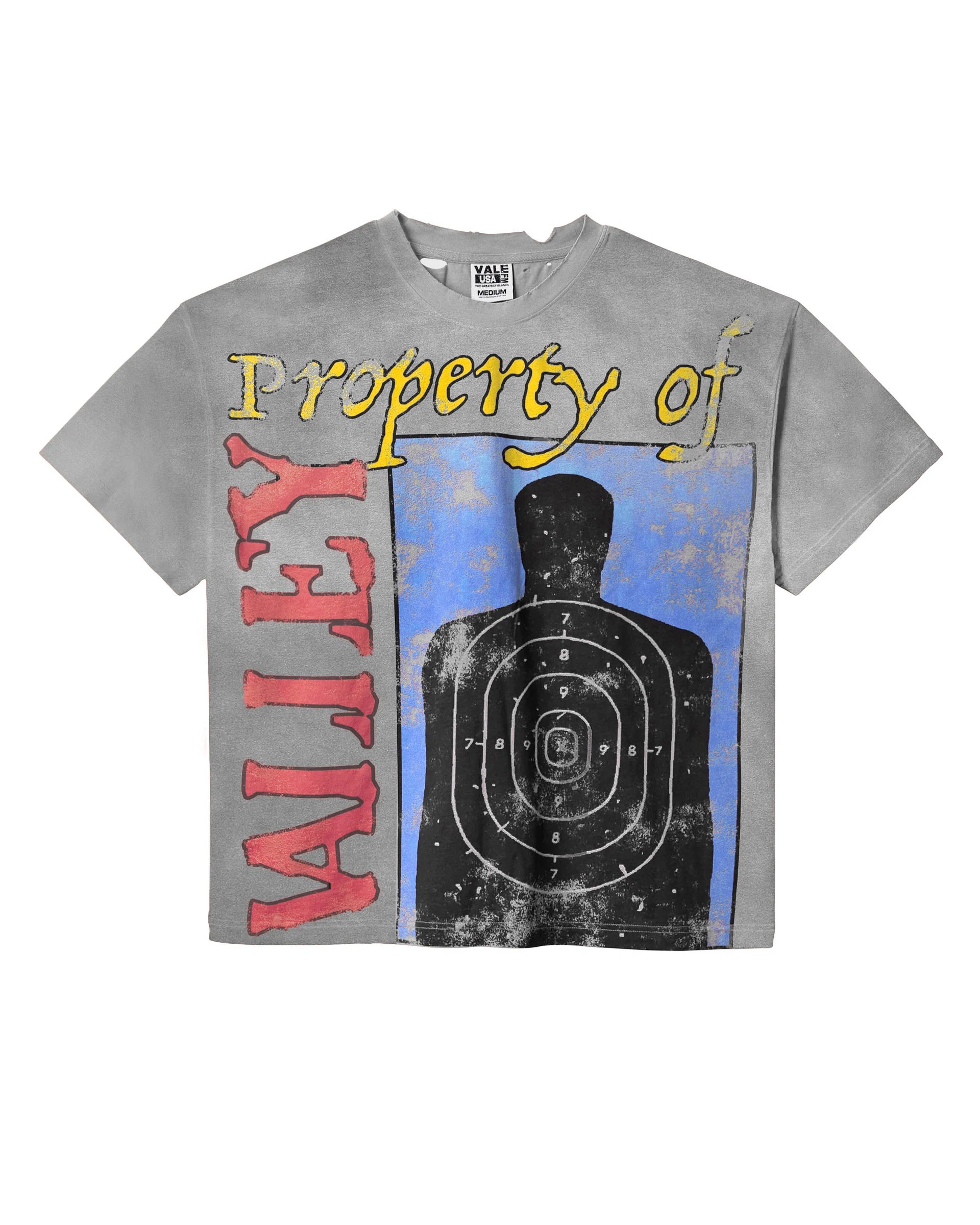 VALE FOREVER CHARCOAL TARGET PRACTICE TEE