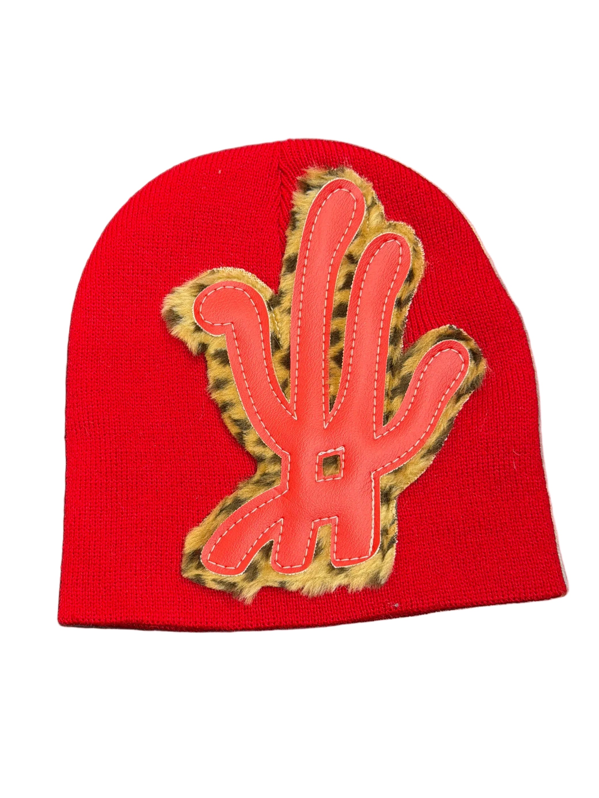 YKWYK FUR BEANIE RED
