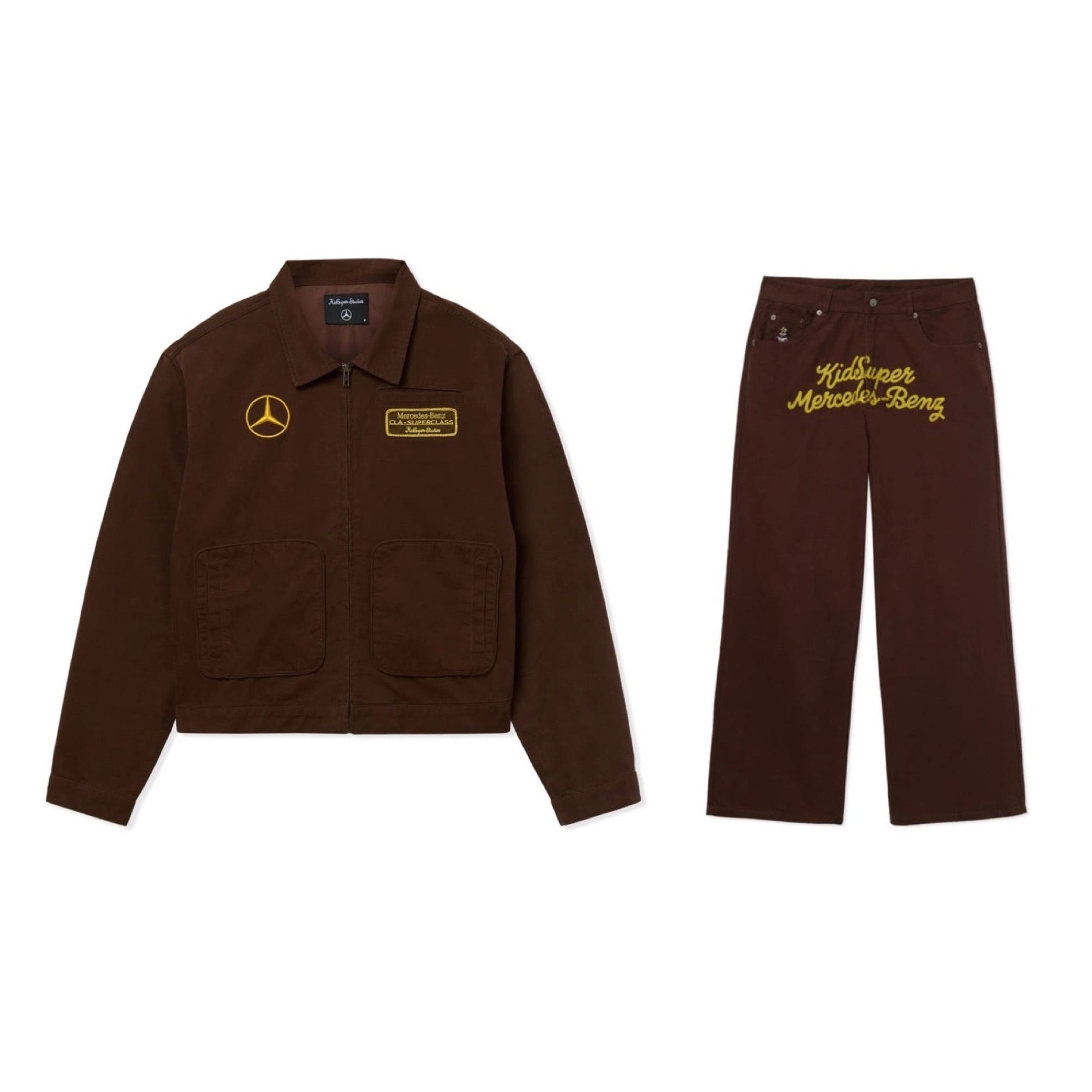 KidSuper X Mercedes Benz Work Set Brown