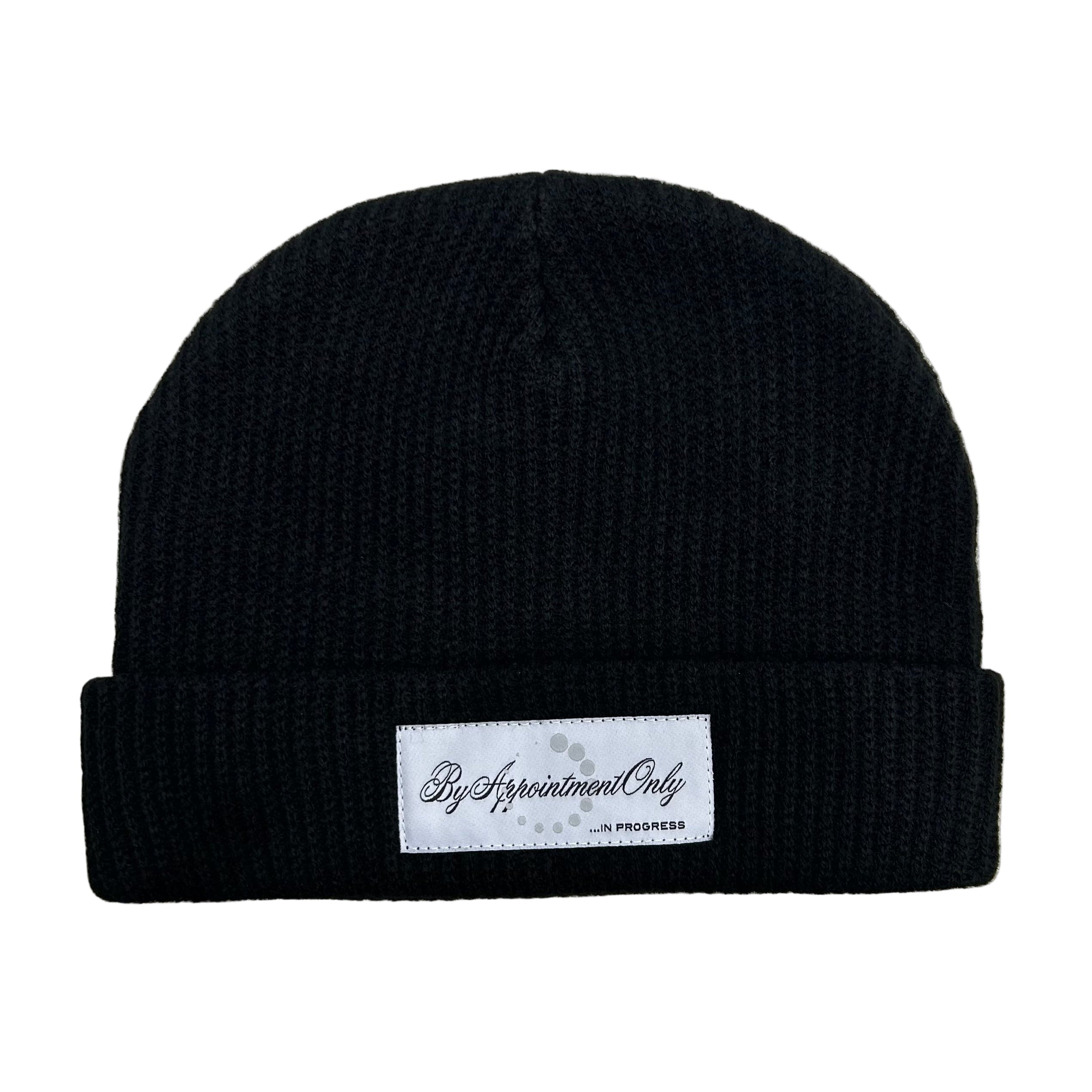 BY APPT ONLY BLACK BEANIE
