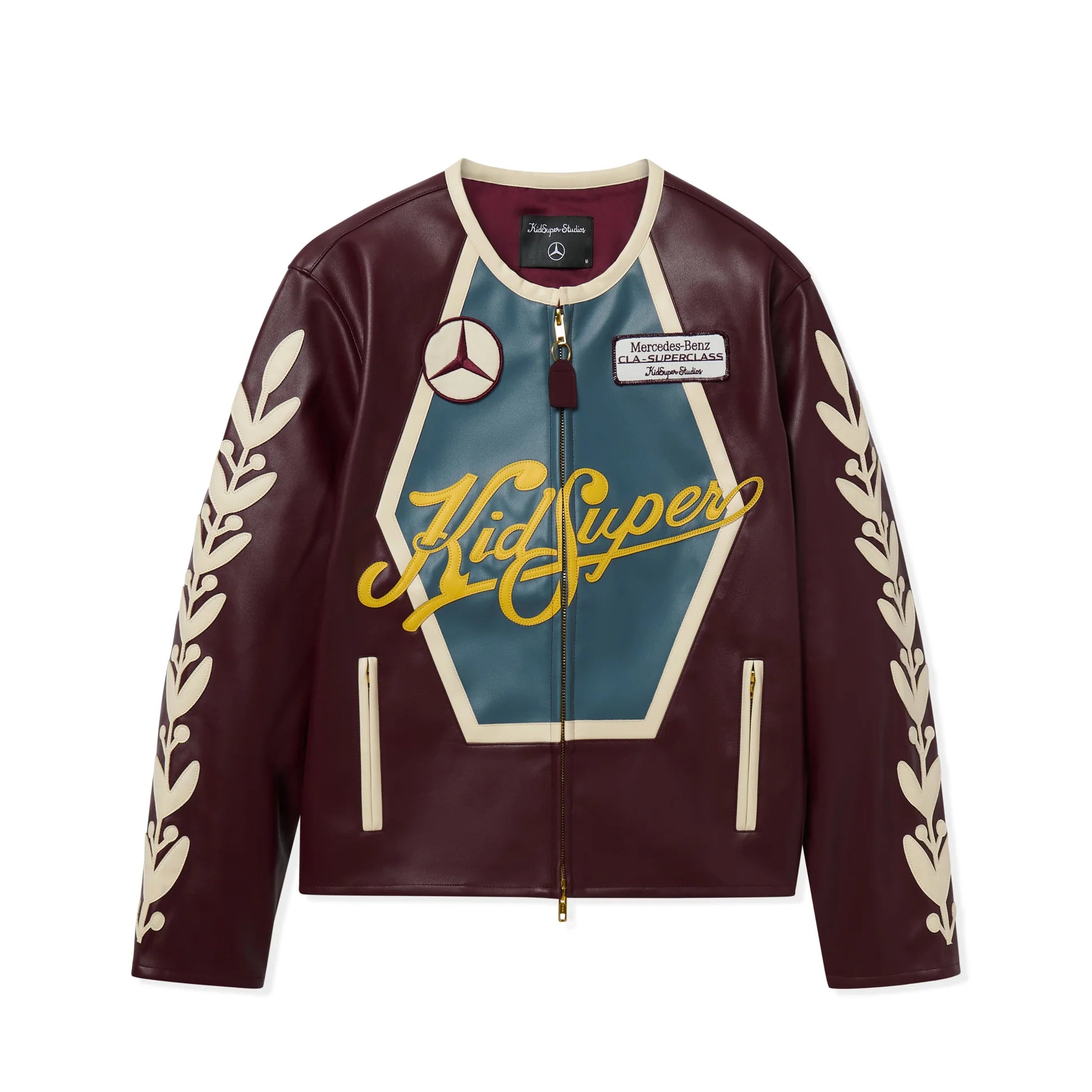 KidSuper X Mercedes Benz Racer Jacket Burgundy