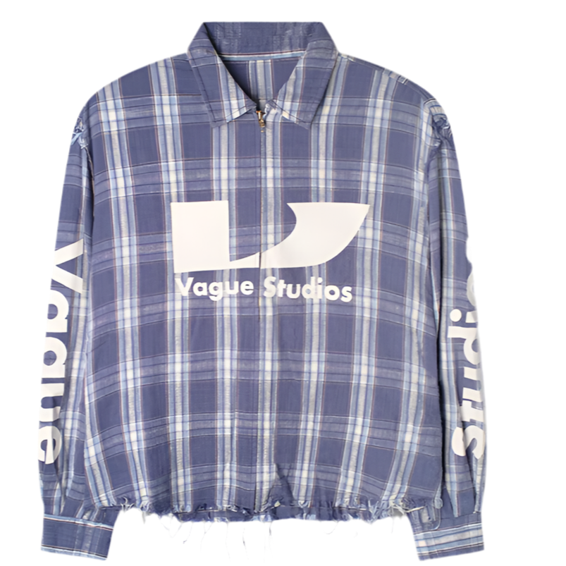 VAGUE STUDIOS SURGE ZIP FLANNEL BLUE