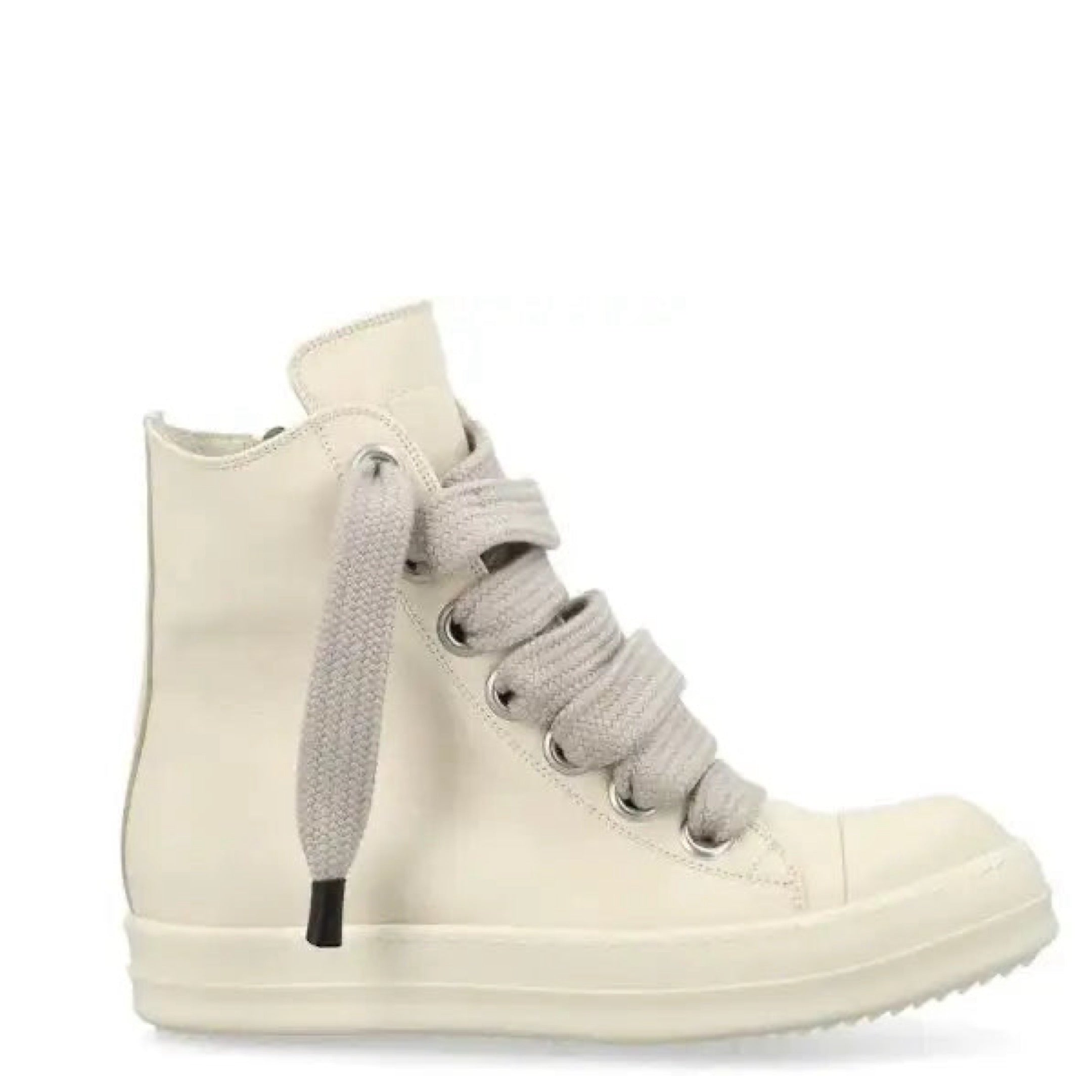 Rick Owens Lido High Sneaks Jumbo Laced Milk Womens