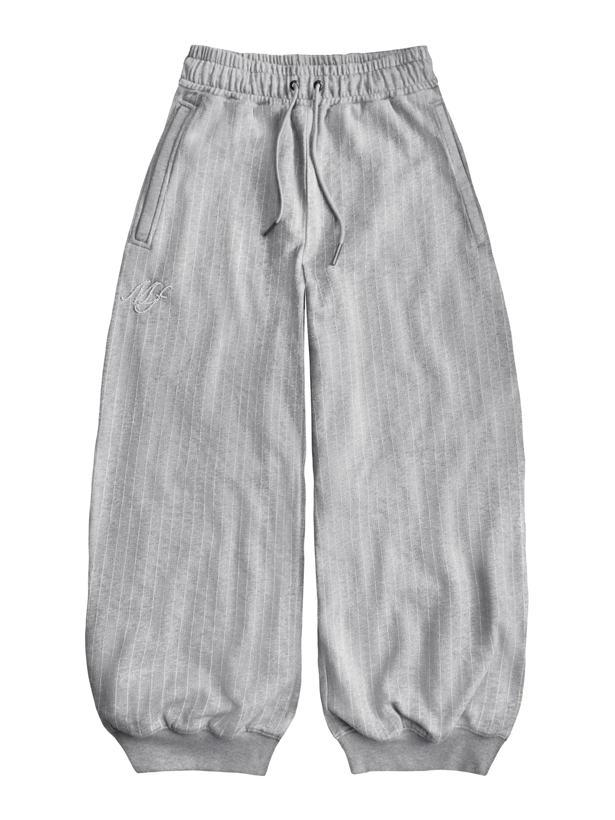 MADFRENZY PINSTRIPE Sweatpants grey