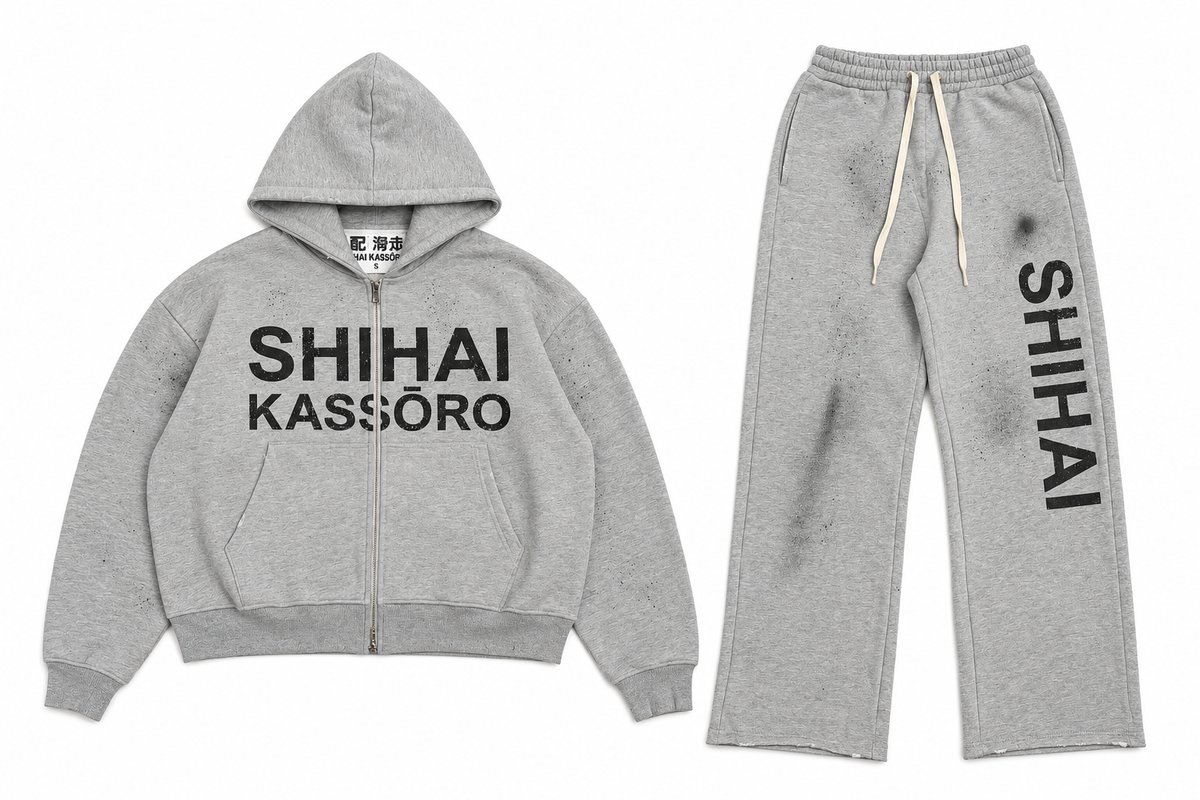 SHIHAI KASSORO Heather Grey Set