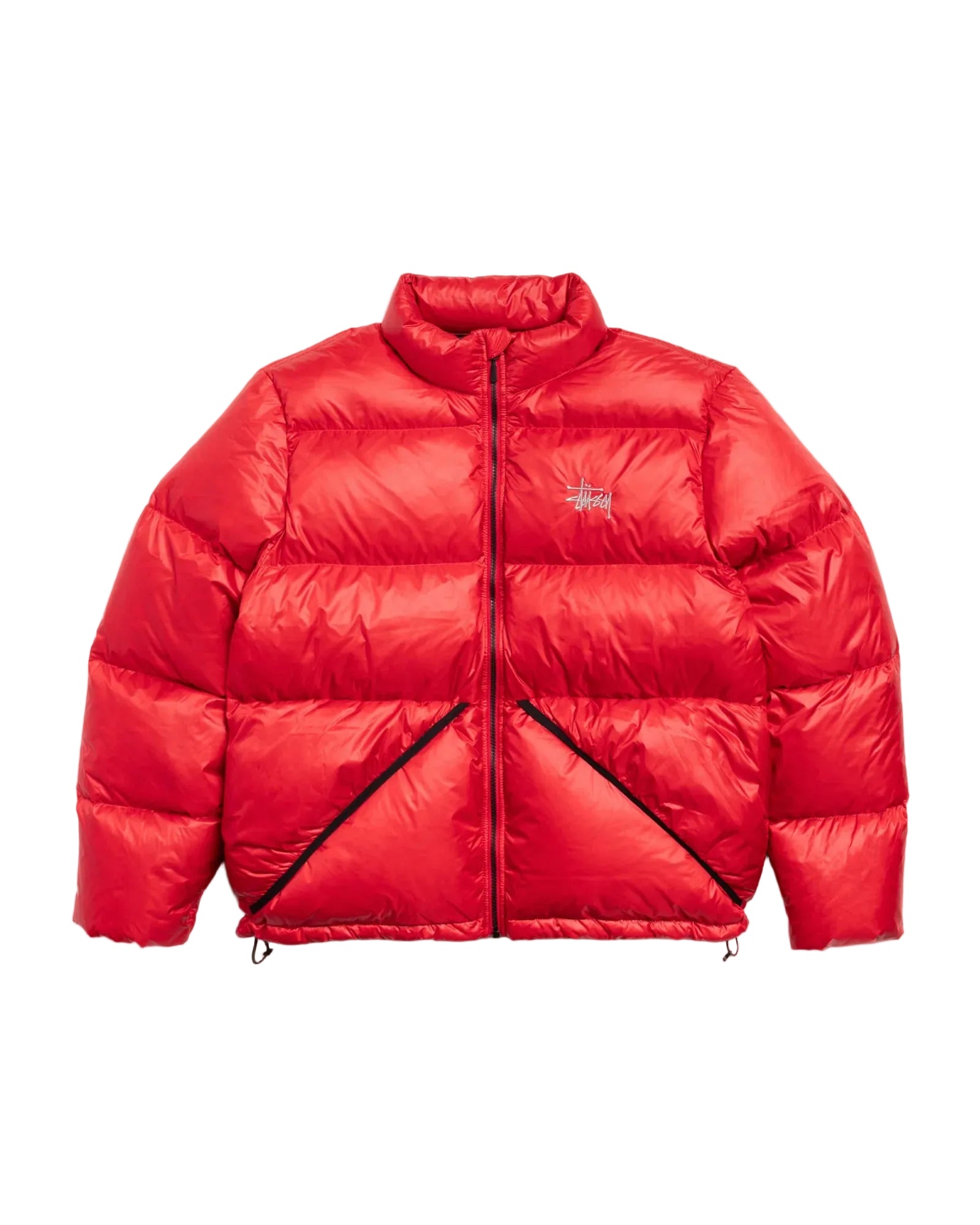 STUSSY MICRO RIPSTOP DOWN JACKET ( RED )