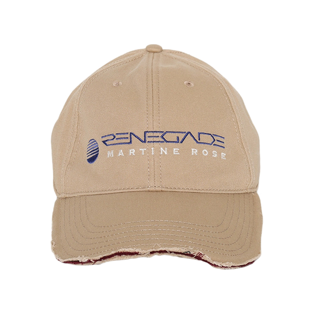 MARTINE ROSE ROLL BACK CAP BEIGE STONE