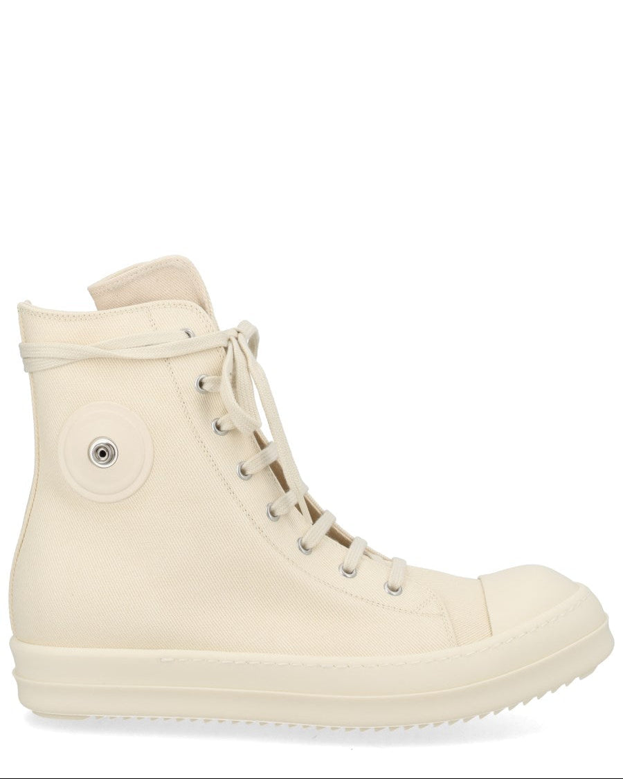 RICK OWENS DRKSHDW SNEAKER ALTA IN DENIM - WHITE