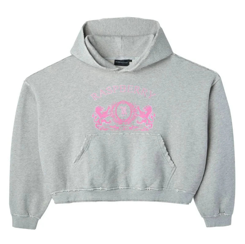 GV Gallery Raspberry Hills Crest Hoodie Grey Pink