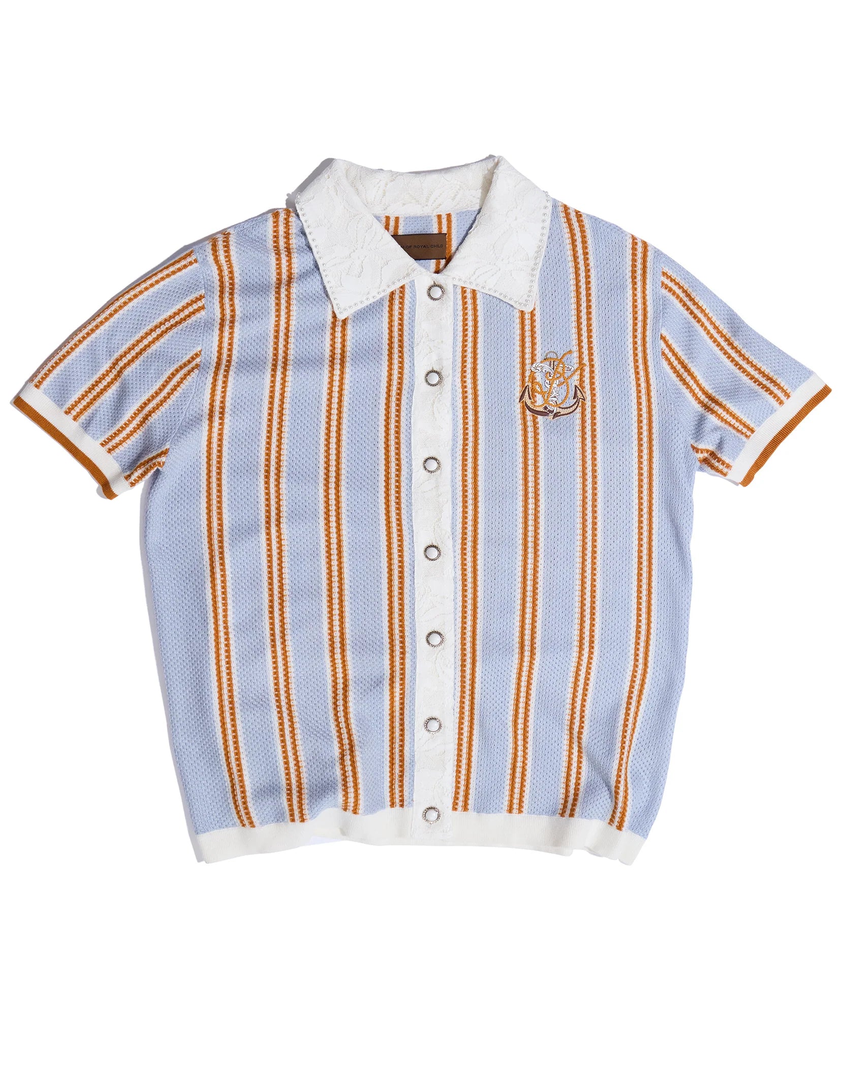 BIRTH OF ROYAL CHILD | Pearl Stripe Knit Polo