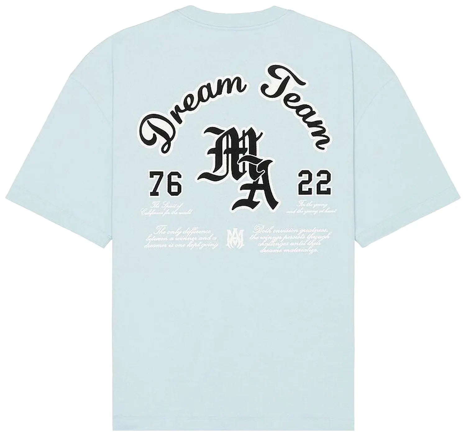 AMIRI Dream Team Oversized Tee Cerulean