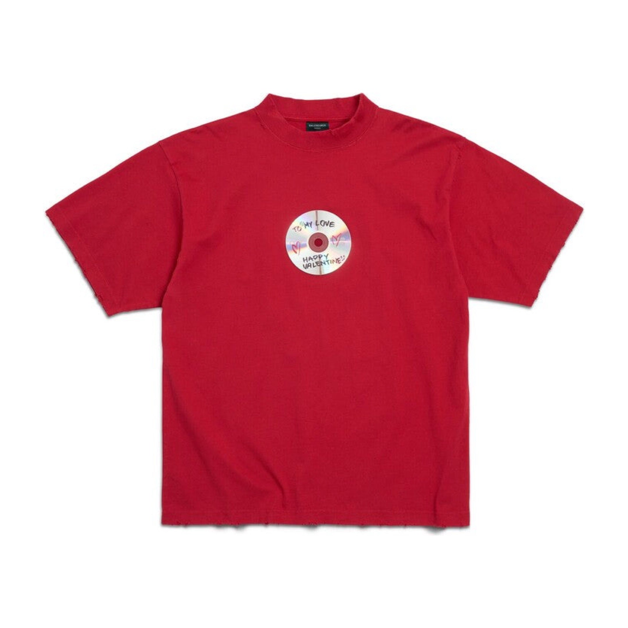 BALENCIAGA TO MY LOVE RED TEE