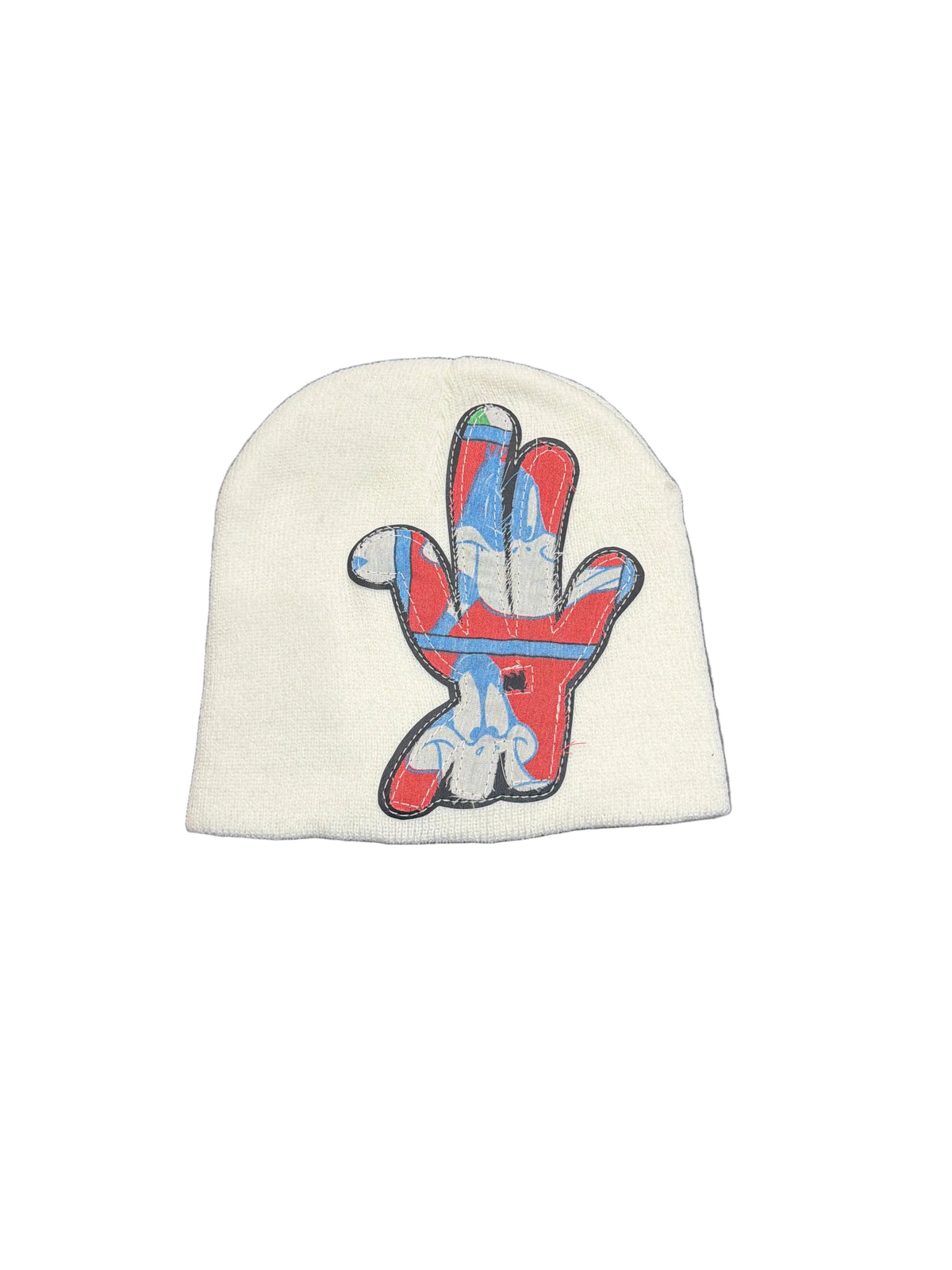 YKWYK WHITE Comic PATCH BEANIE