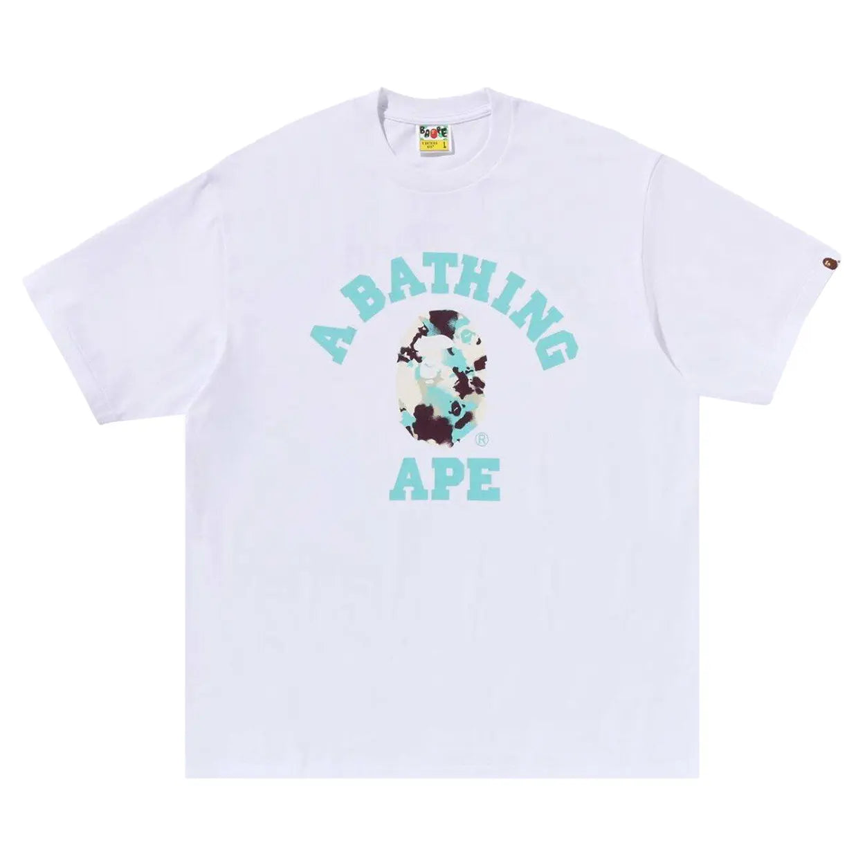 BAPE Map Camo College Relaxed Fit Tee 'White'