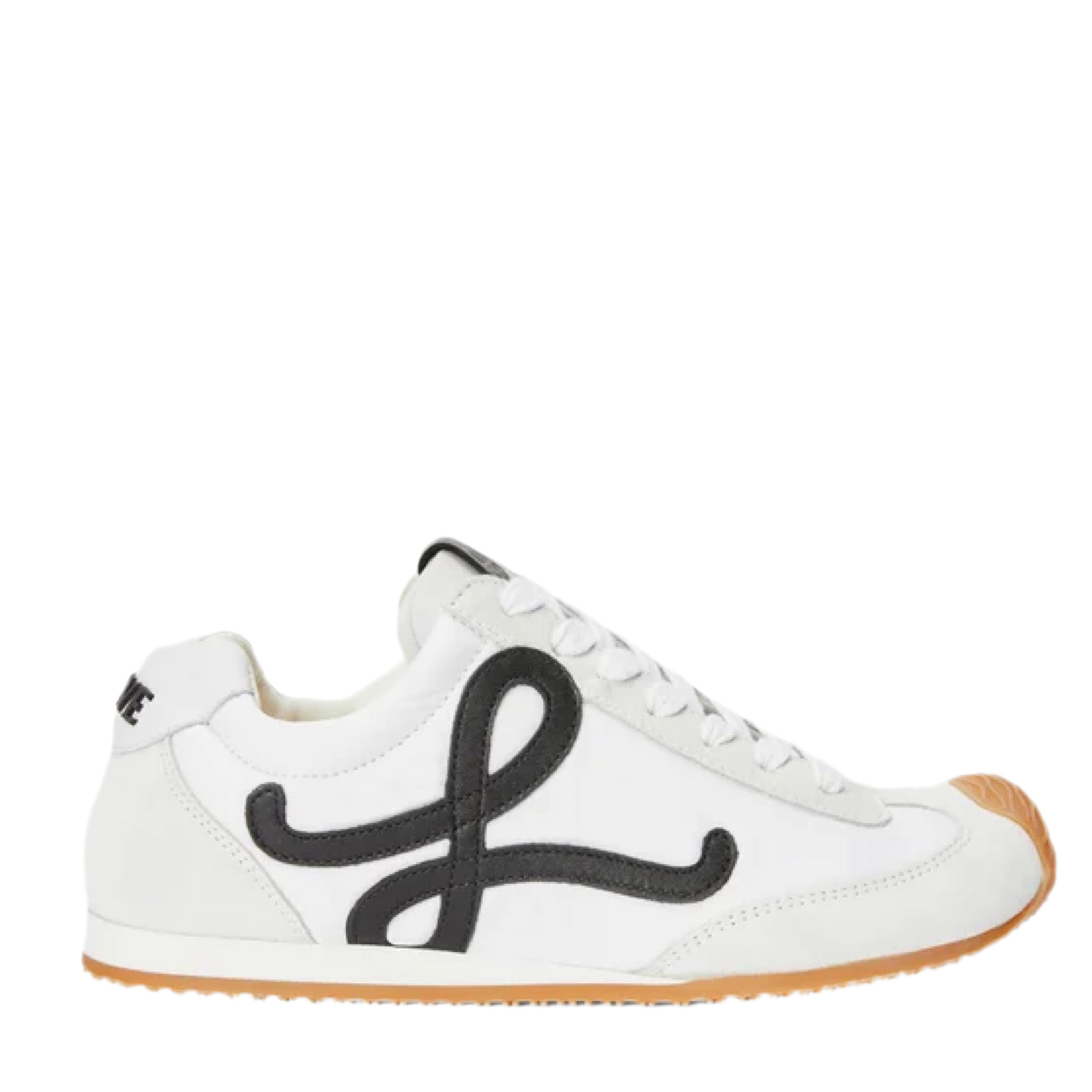 LOEWE BALLET RUNNER 2.0 IN NYLON AND CALFSKIN WHITE