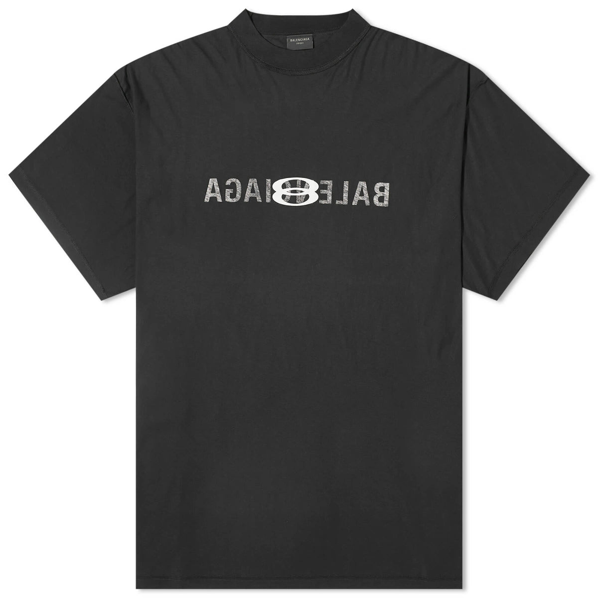BALENCIAGA INSIDE-OUT PRINT THIN JERSEY TEE