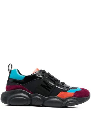 MOSCHINO TEDDY BEAR COLOUR-BLOCK SNEAKERS