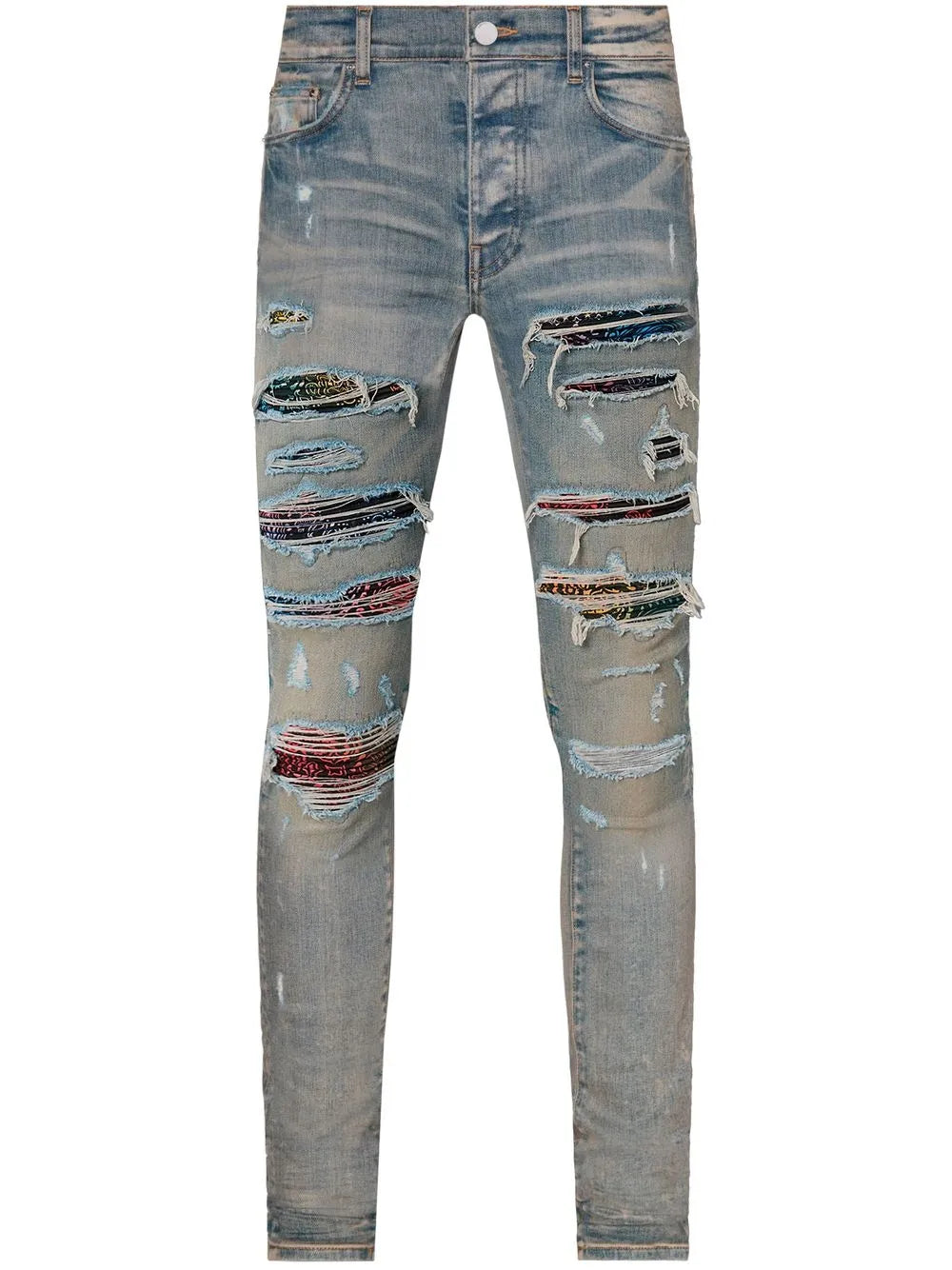 AMIRI RAINBOW PAISLEY THRASHER JEAN