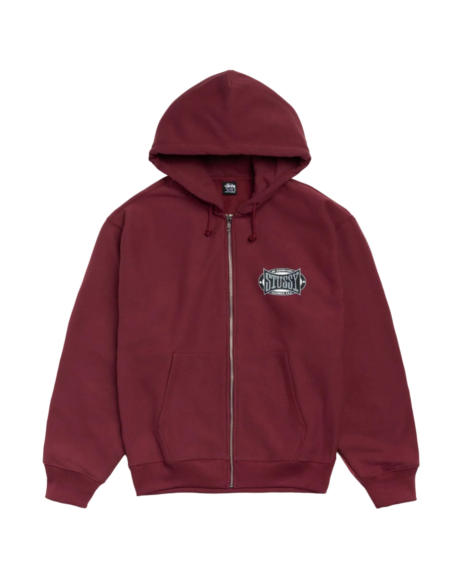 stussy CHAMPION OVAL ZIP HOODIE