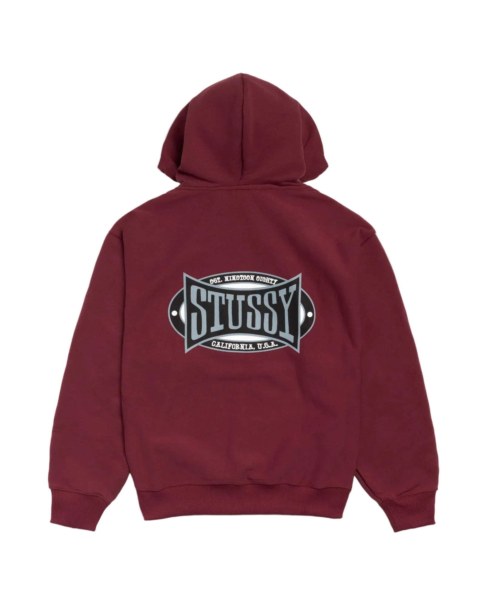 stussy CHAMPION OVAL ZIP HOODIE