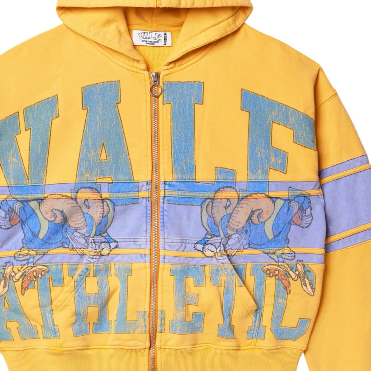 VALE FOREVER YELLOW BIGHORN ZIP UP HOODIE